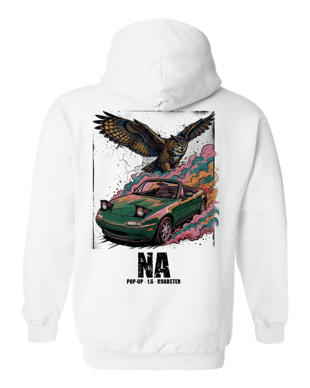 Pull Over Hoodie White back