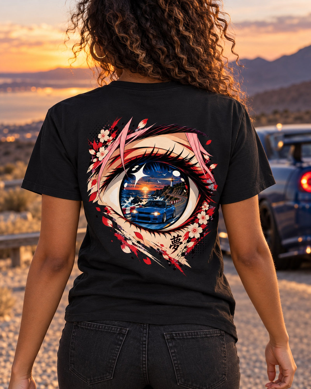 Subaru BRZ Anime Girl Shirt, Hoodie & More T-Shirt Black worn hero