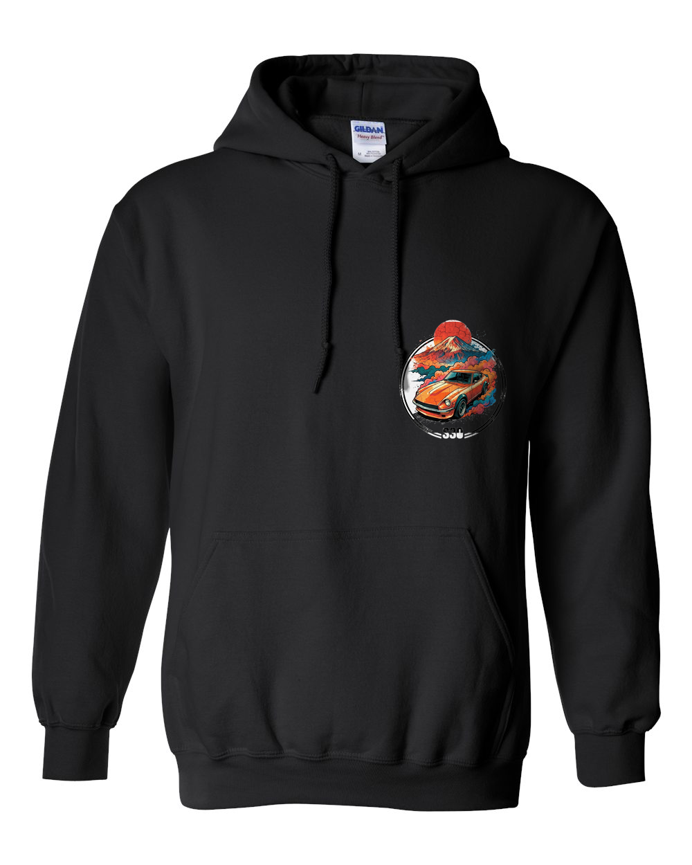 Pull Over Hoodie Black front