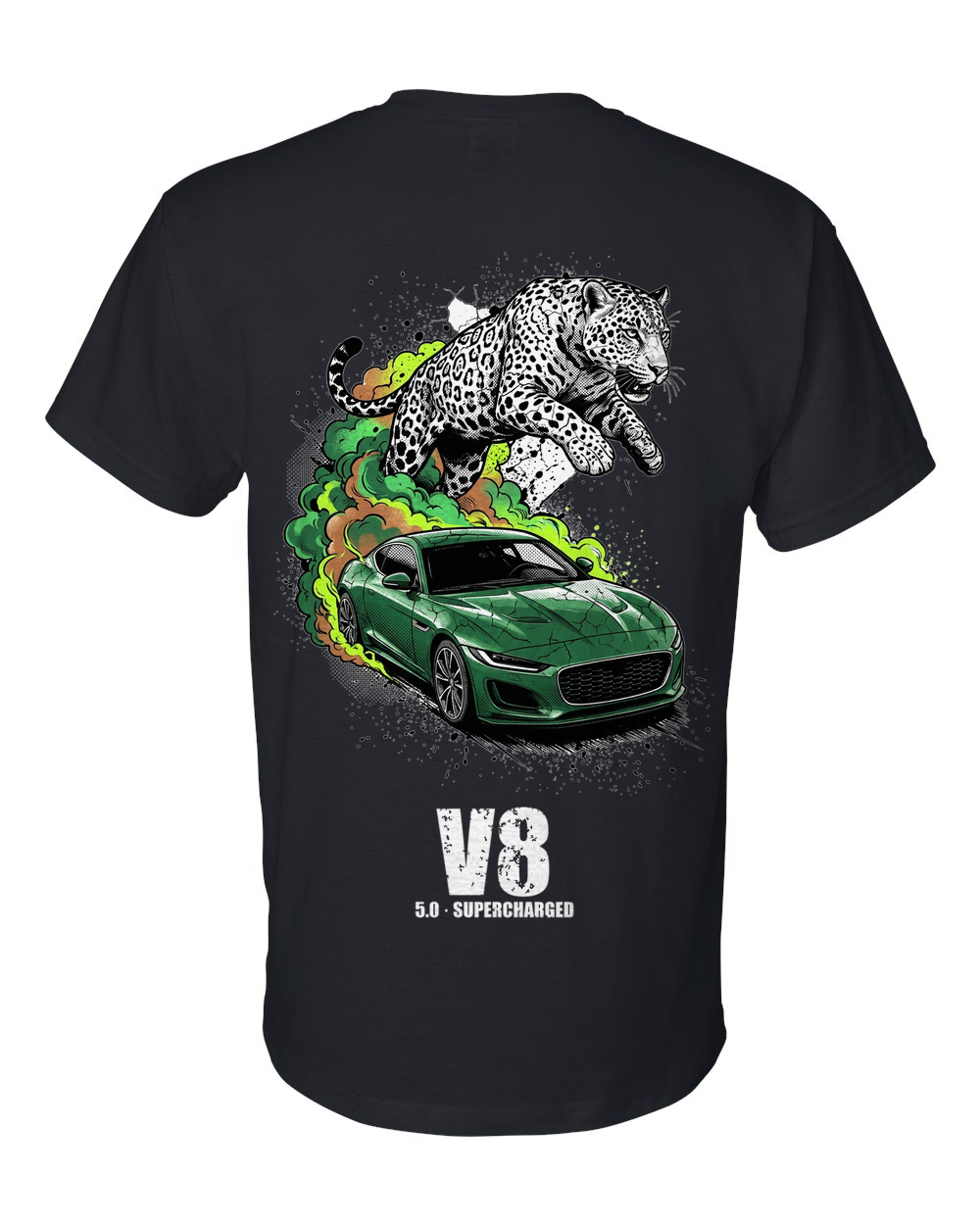 Jaguar F-Type Leaper T-Shirt — Black back