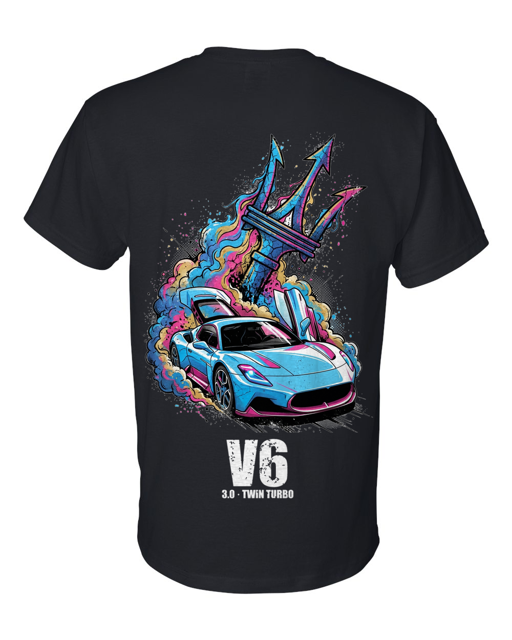 Maserati MC20 Trident T-Shirt — Black back