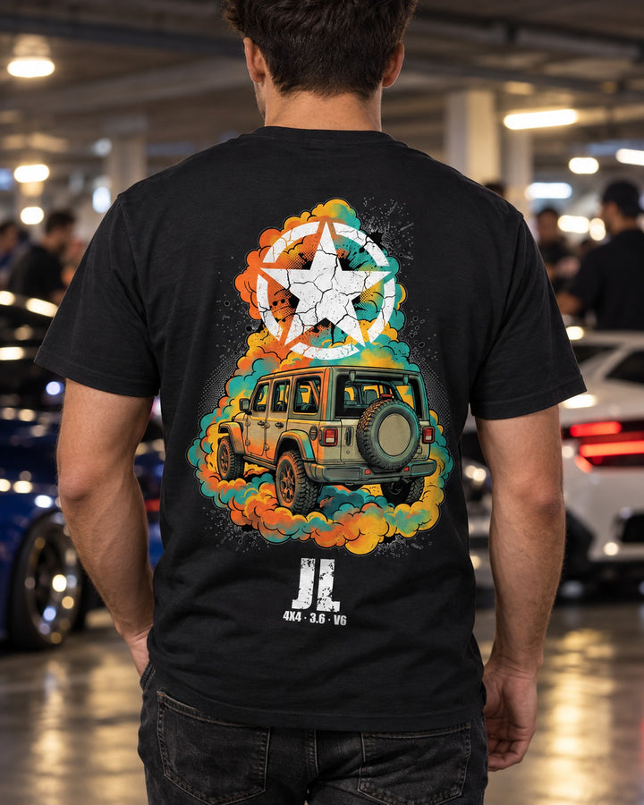 Jeep Wrangler JL Star T-Shirt worn hero