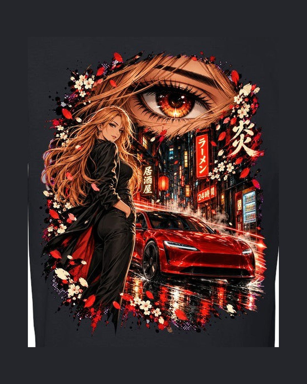 Tesla Model 3 Highland Anime Girl Shirt, Hoodie & More design only