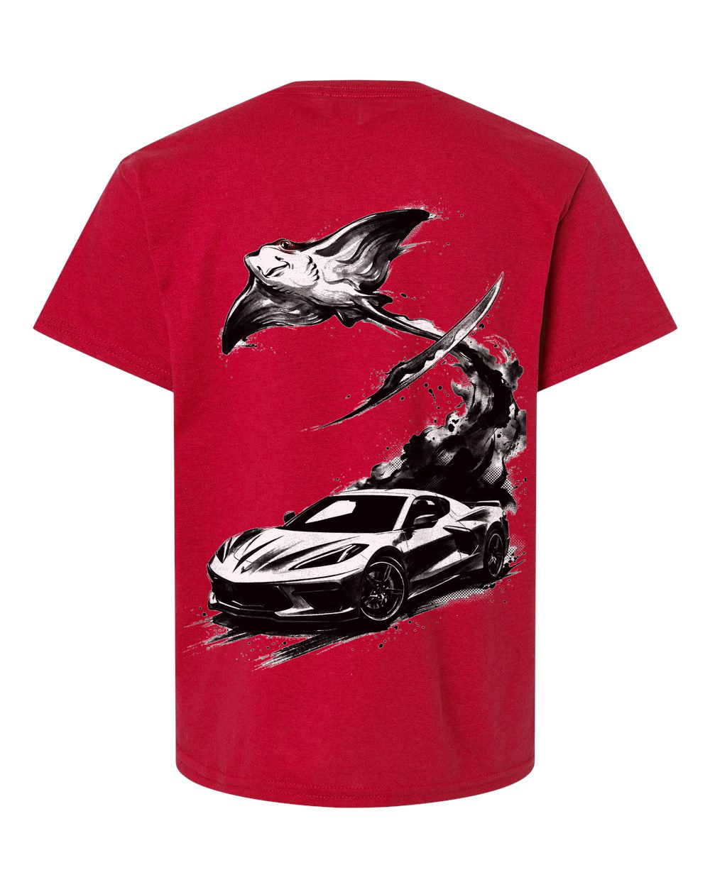 Stingray Blade T-Shirt Youth Red back