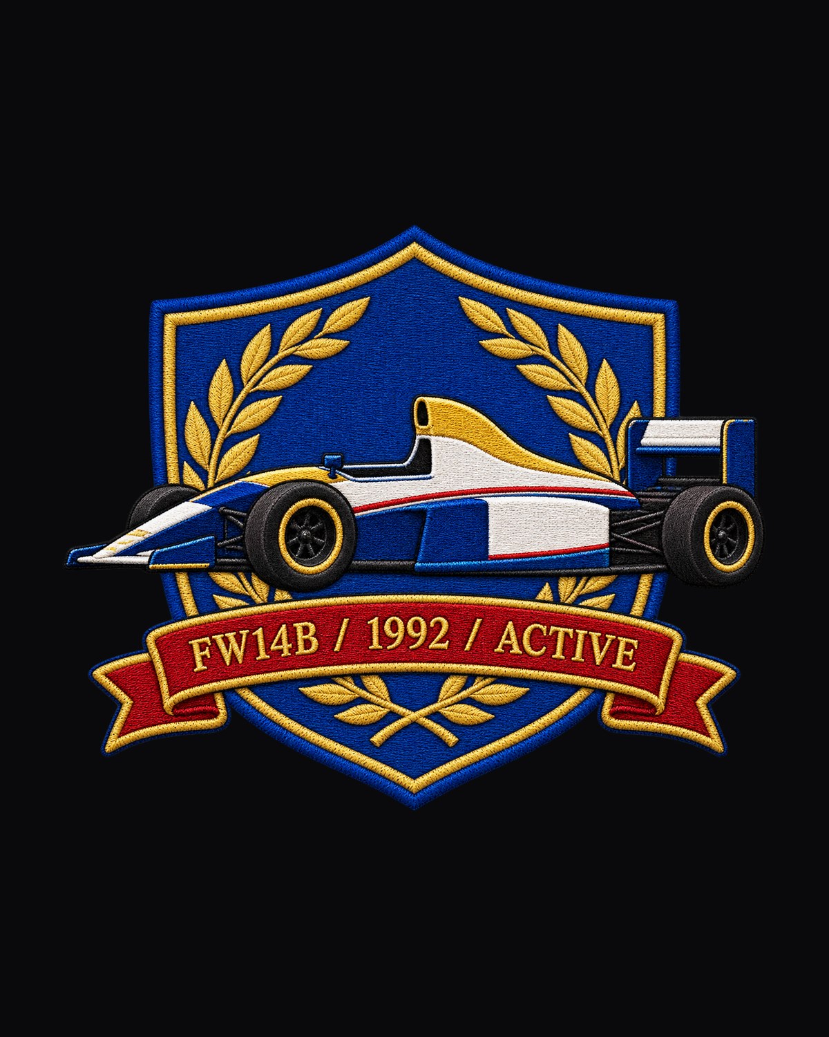 Williams FW14B Varsity Crest Shirt, 1992 Active Suspension design only