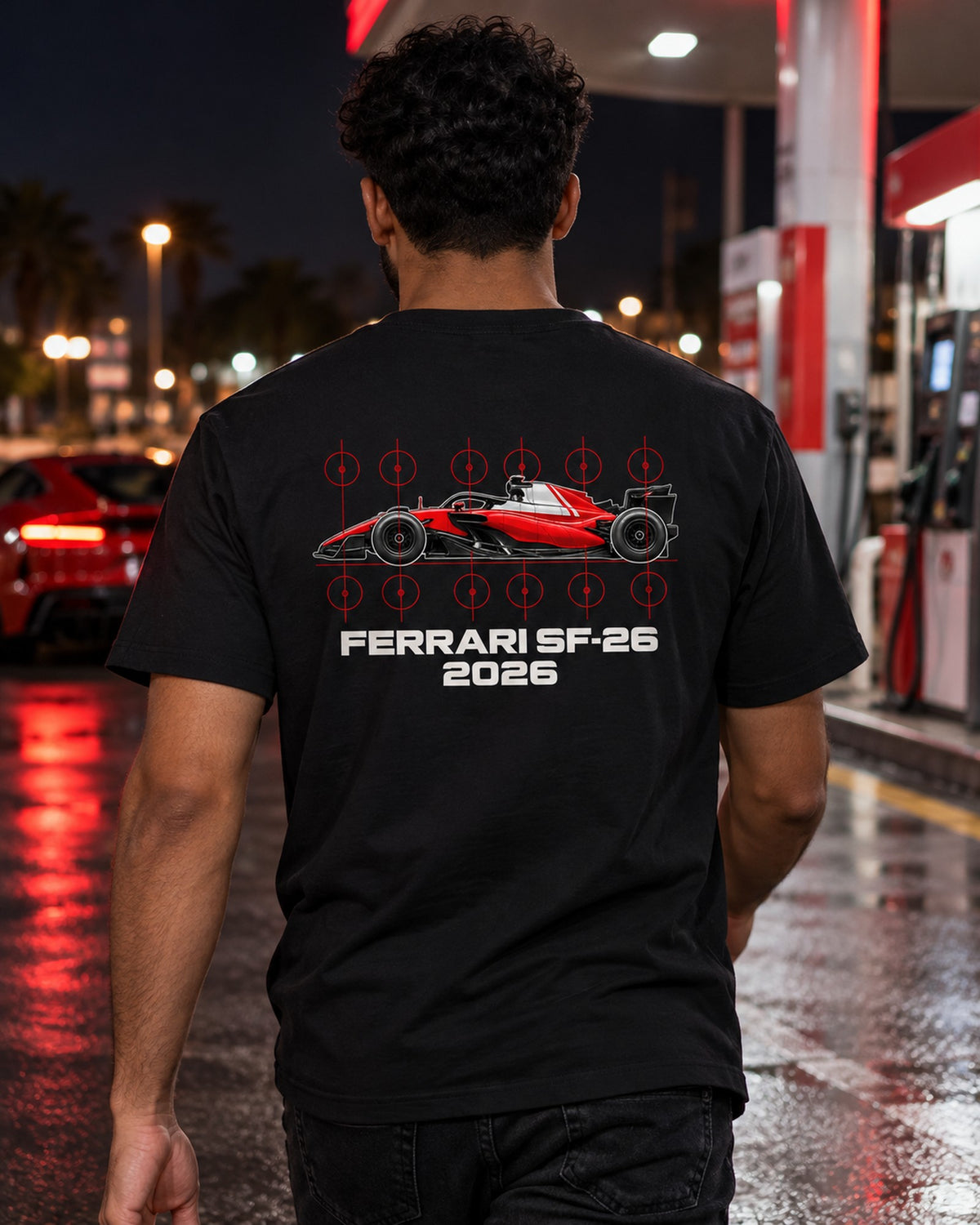 Ferrari SF-26 F1 2026 Body Stations Shirt, Formula 1 Fan Tee T-Shirt Black worn hero