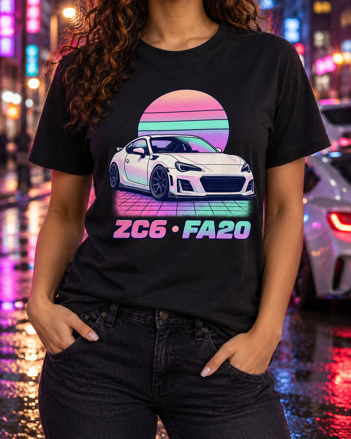 Subaru BRZ ZD8 FA24 Varsity Crest Shirt, Car Guy Gift T-Shirt Black worn hero