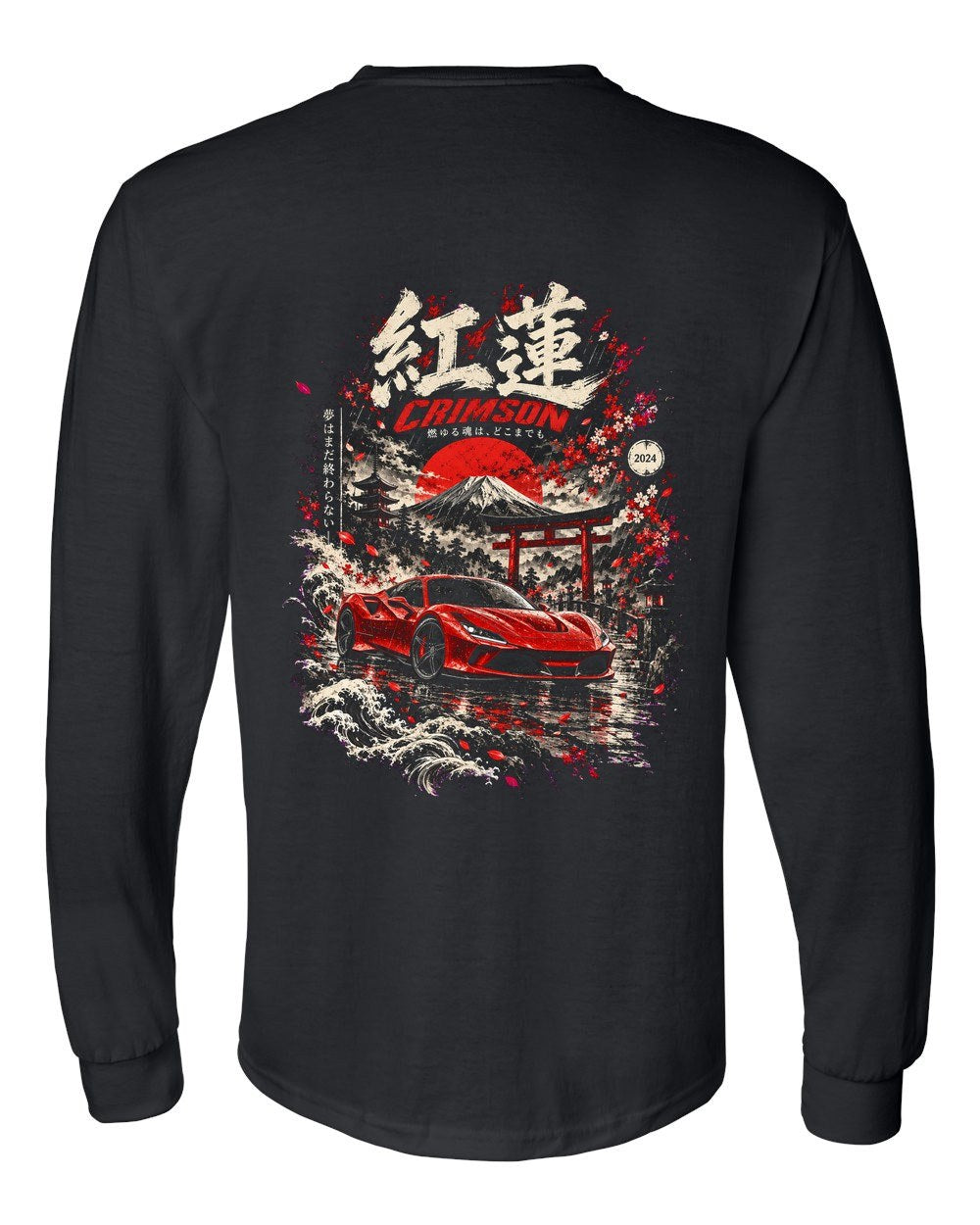 Ferrari F8 Tributo Long Sleeve Black back