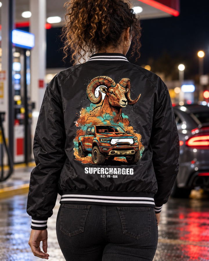 Ram TRX Bighorn Bomber Jacket worn hero