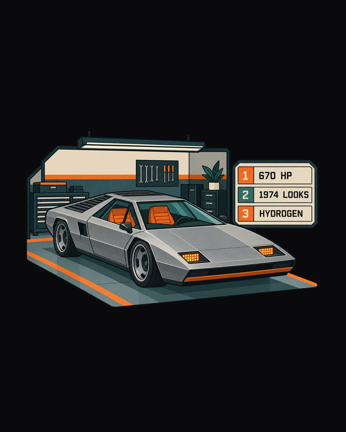 Hyundai N Vision 74 Spec Sheet Data Plate Tee, Car Gift design only