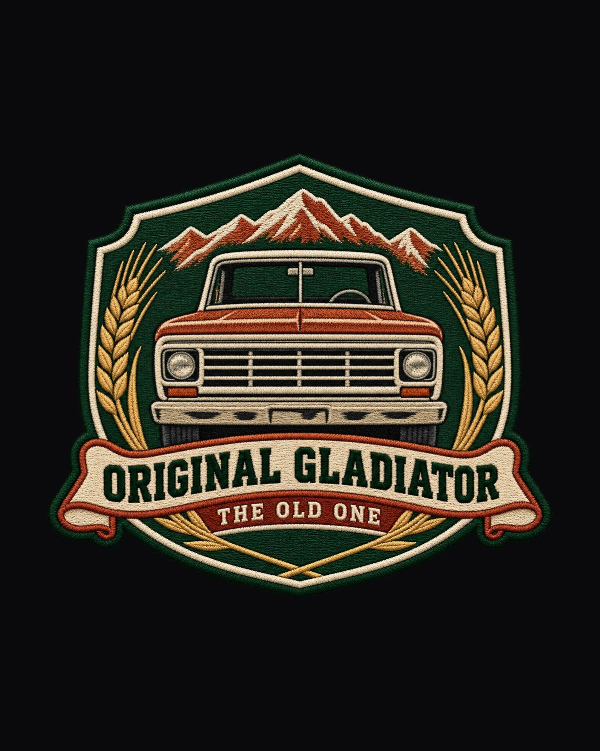 Jeep Gladiator J-Series Ranch Hand Varsity Crest Tee design only