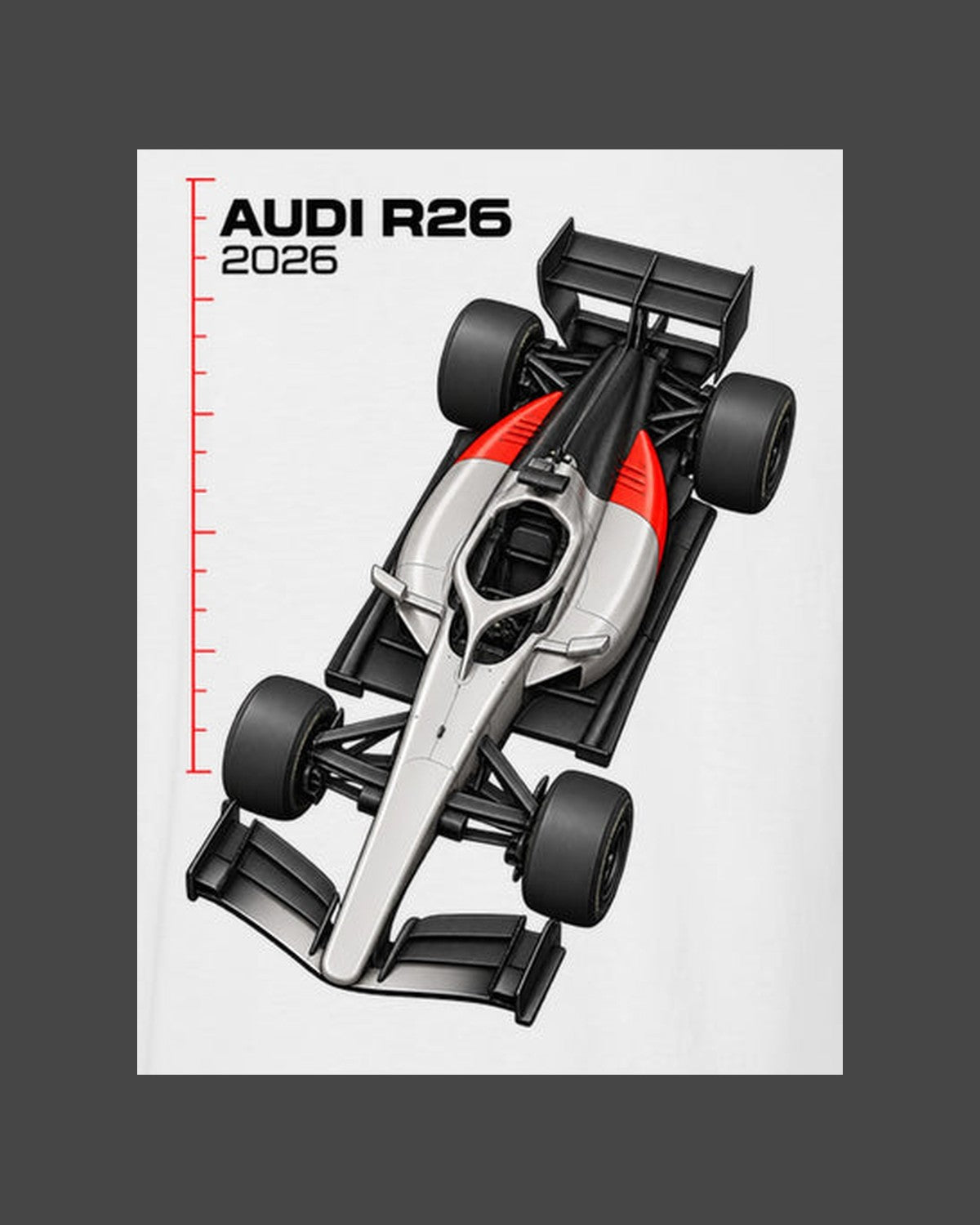 Audi R26 F1 2026 Oblique Plan Shirt, Formula 1 Fan Tee design only