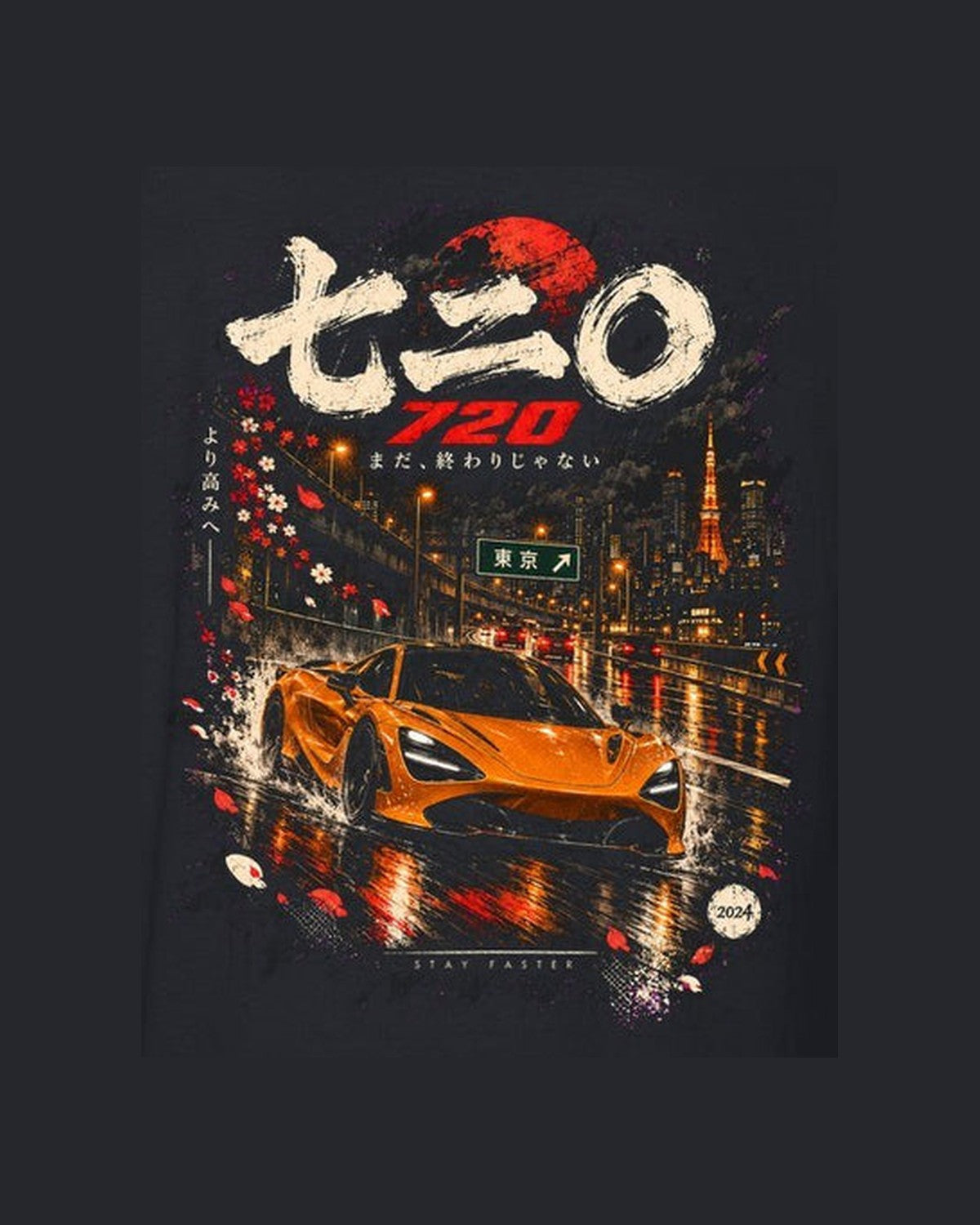 McLaren 720S Japanese Street Shirt, Hoodie & More design only