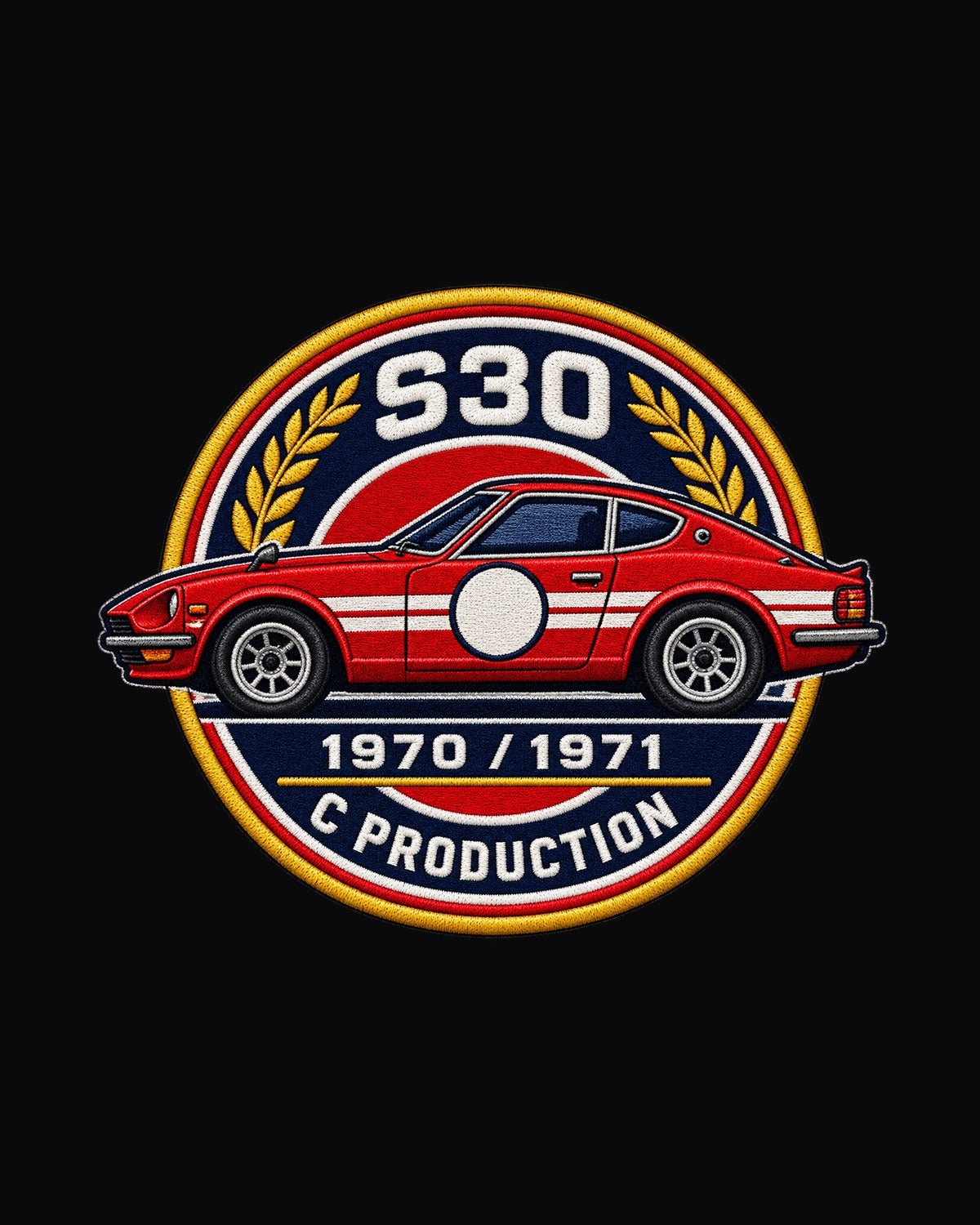 Datsun 240Z S30 Round Crest print Shirt design only
