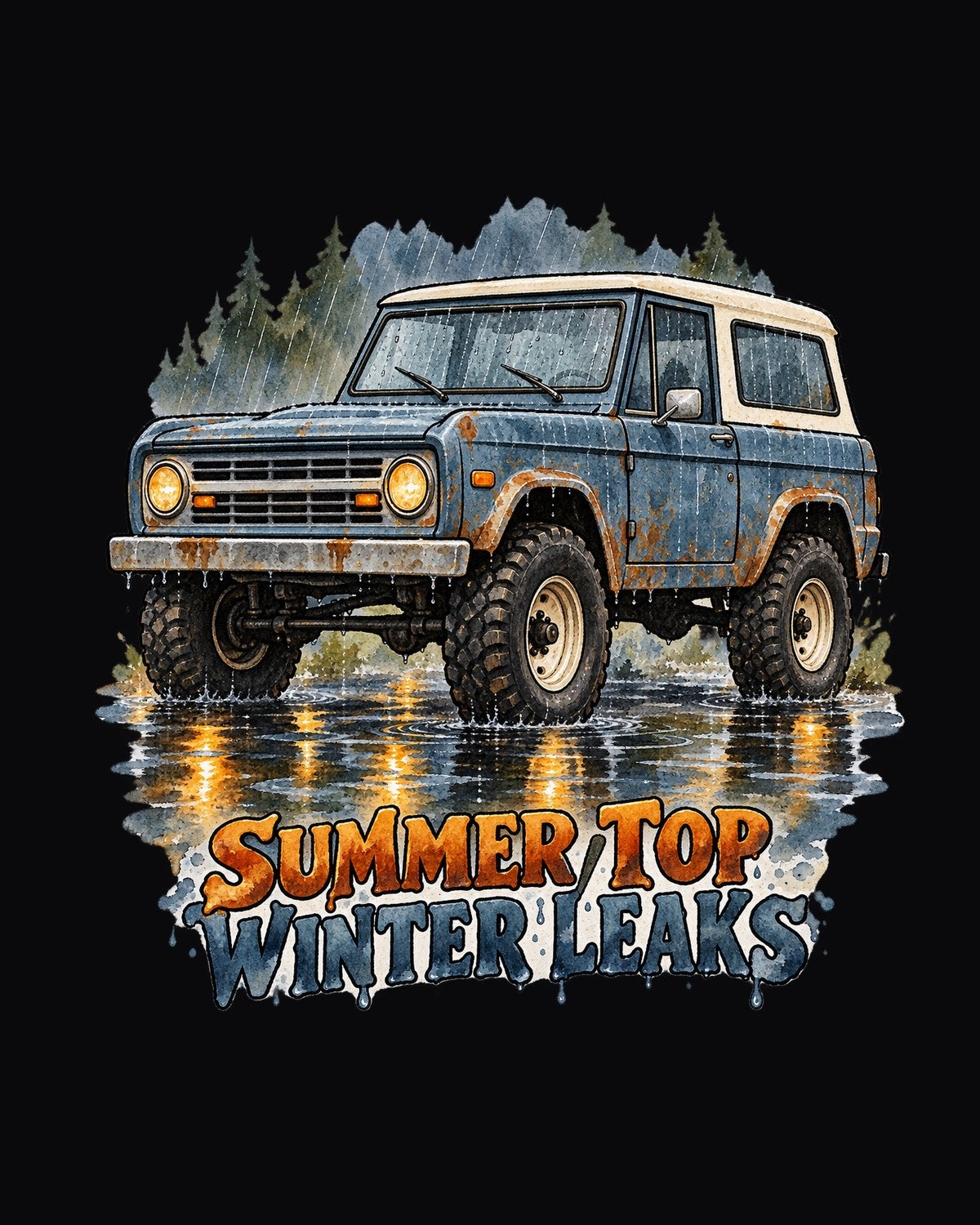 1969 Chevrolet K5 Blazer Watercolour Wet Window Shirt design only