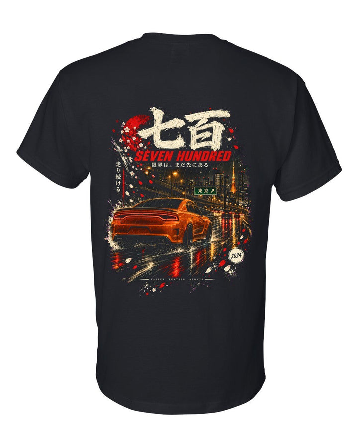 Dodge Charger Hellcat T-Shirt Black back