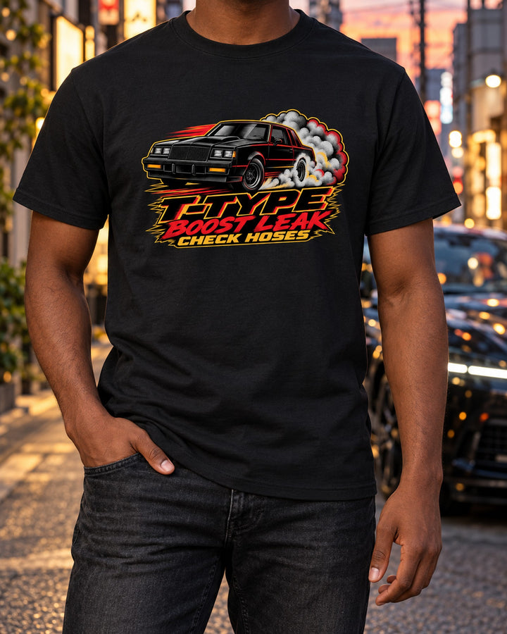 Buick Regal T-Type 1986 Burnout Halftone Shirt T-Shirt Black worn hero