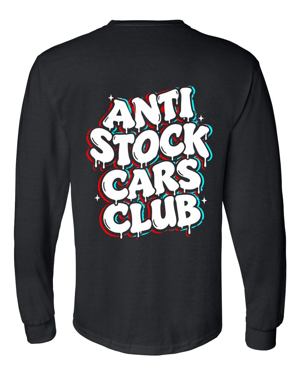 Anti Stock Cars Club Graffiti Long Sleeve Black back
