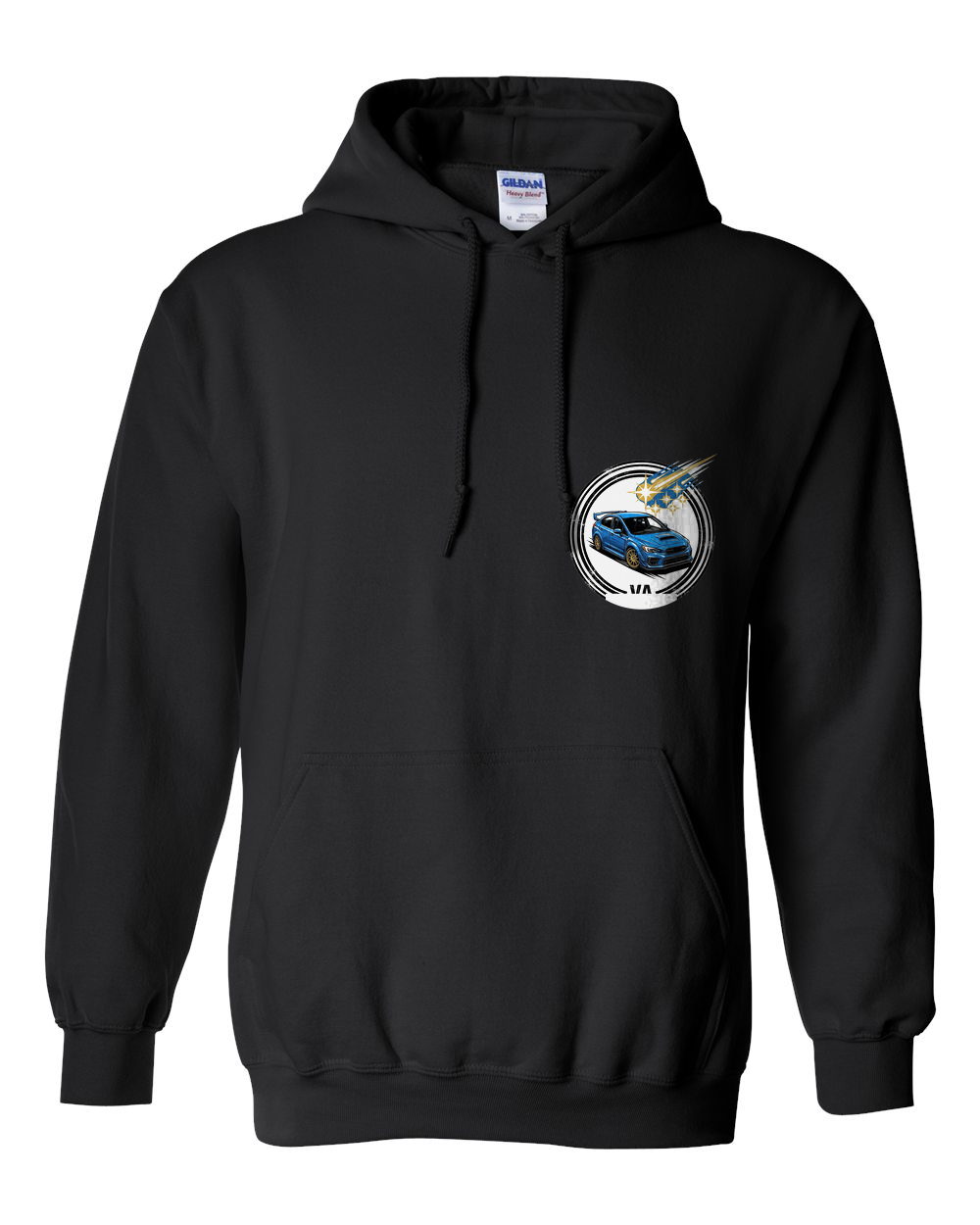 Pull Over Hoodie Black front