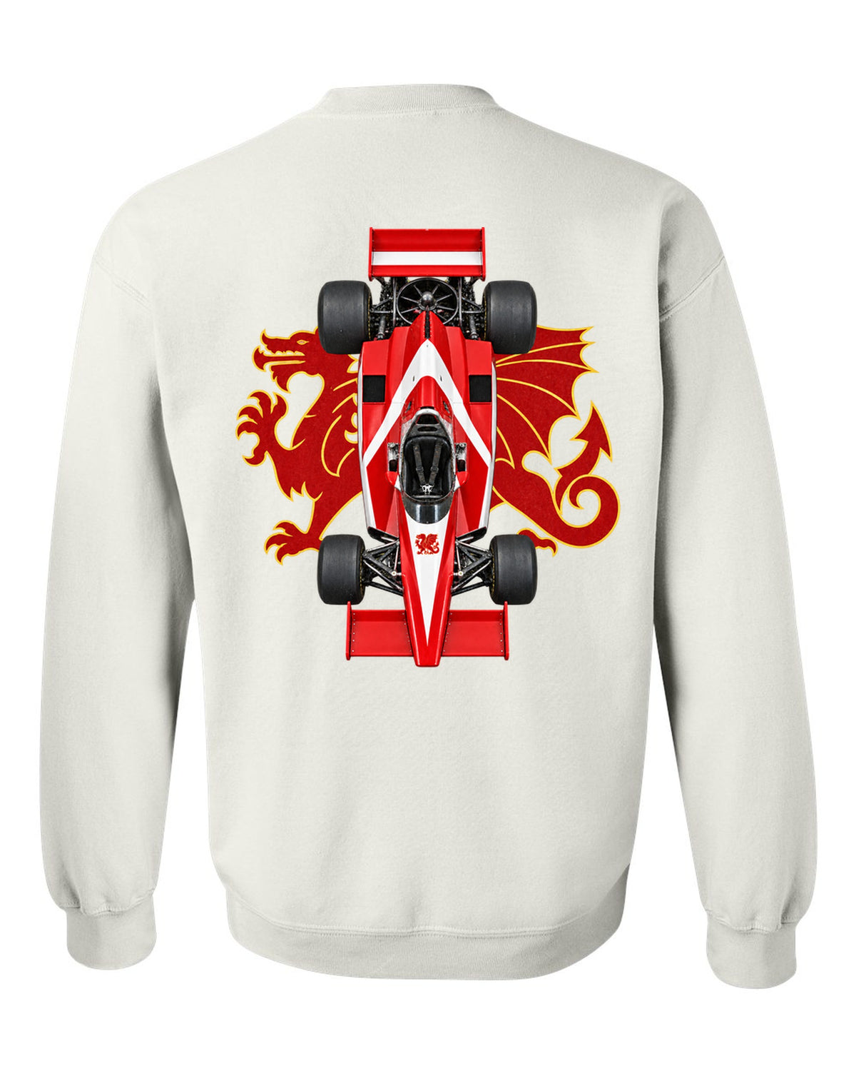 Brabham BT46B 1978 Formula 1 overhead poster artwork white crewneck back view with the design