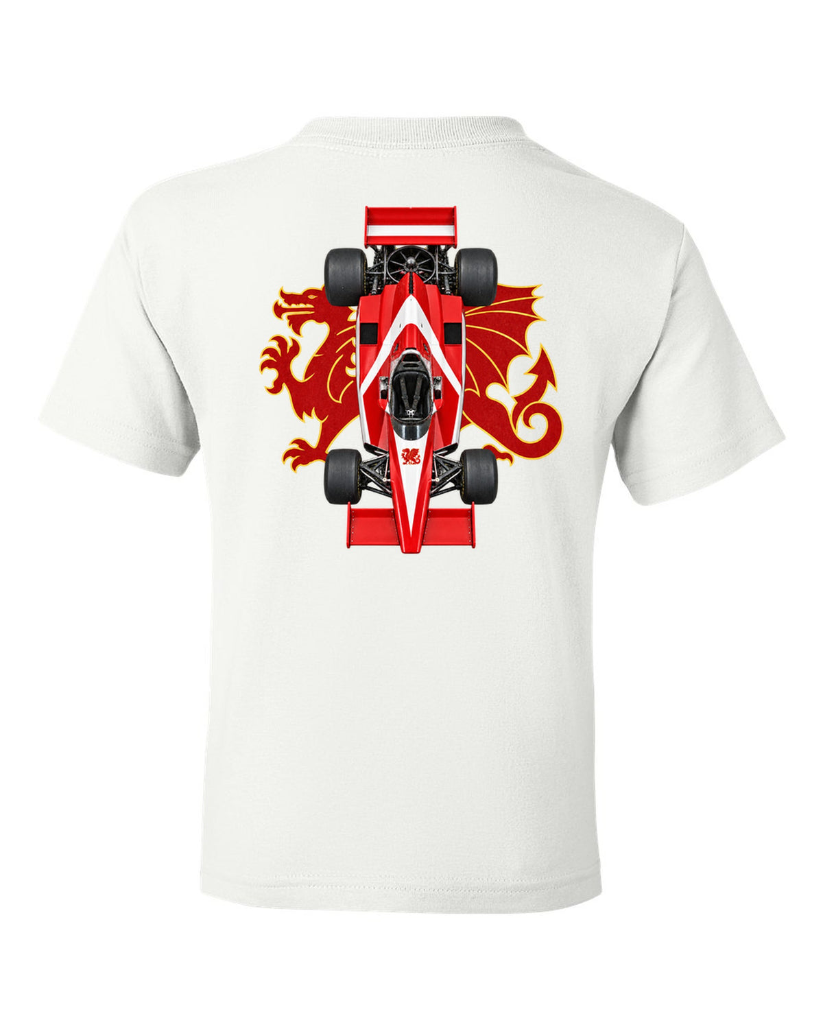 Brabham BT46B 1978 Formula 1 overhead poster artwork white kids tee back view with the design