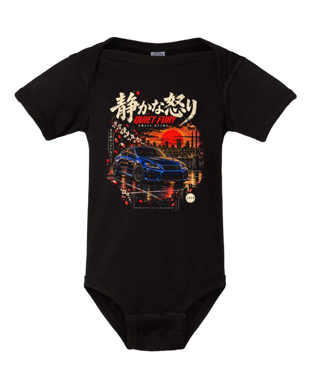Lexus IS F Baby Onesie Black front