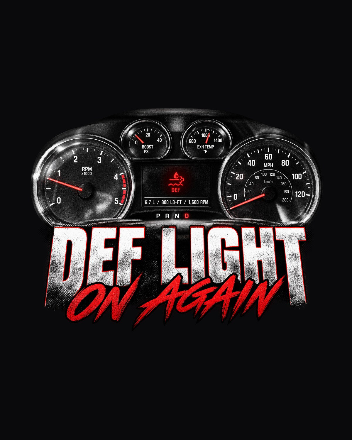 Ram 2500 6.7 DEF Light Gauge Crop Shirt, On Again design only