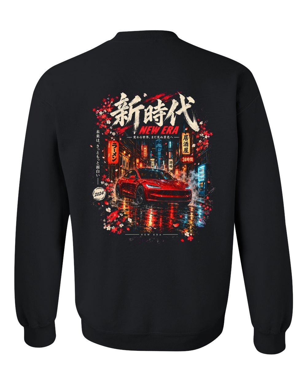 Tesla Model 3 Highland Crewneck Black back