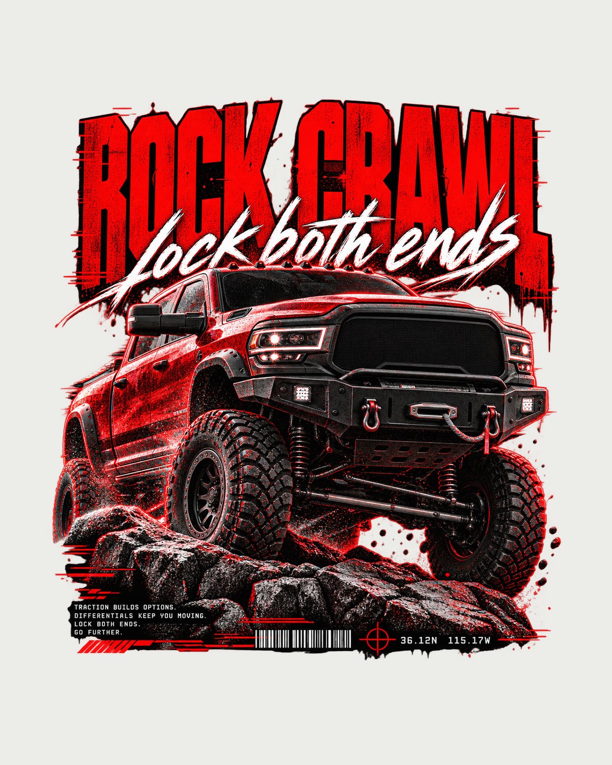 Ram 2500 Power Wagon Winch Bumper Street Poster Shirt, 2019-2024 design only