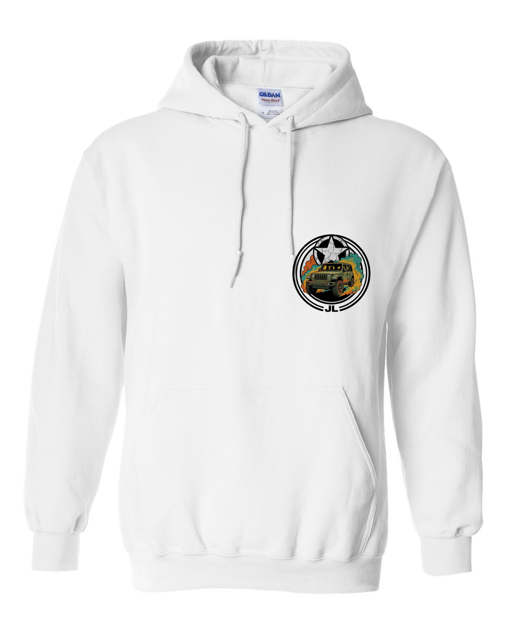 Pull Over Hoodie White front