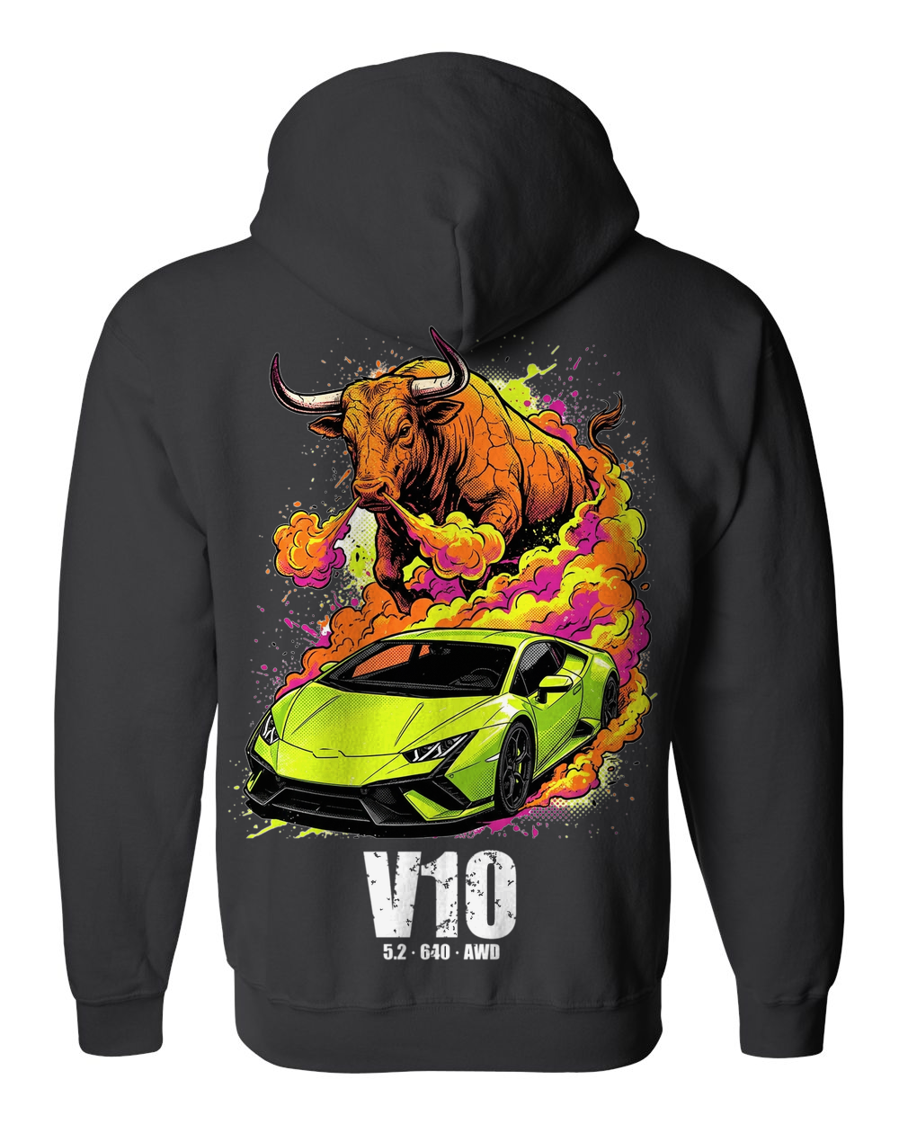 Zip Hoodie Black back