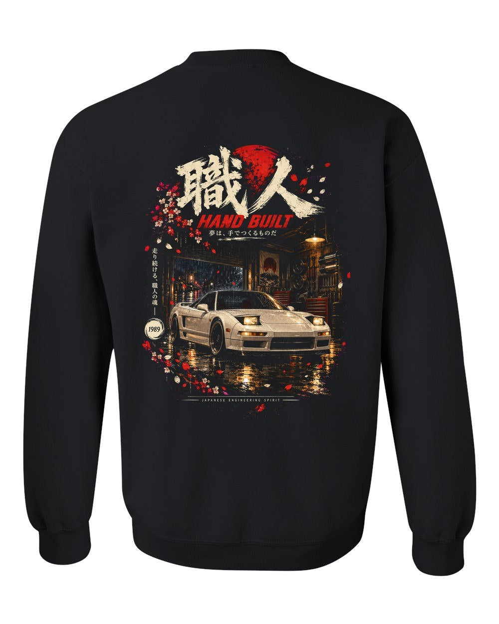 Honda NSX NA1 Crewneck Black back