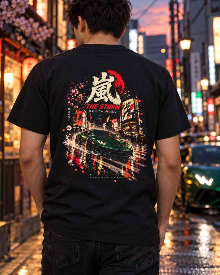 Lamborghini Huracán The Storm Shirt, Hoodie & More T-Shirt Black worn hero