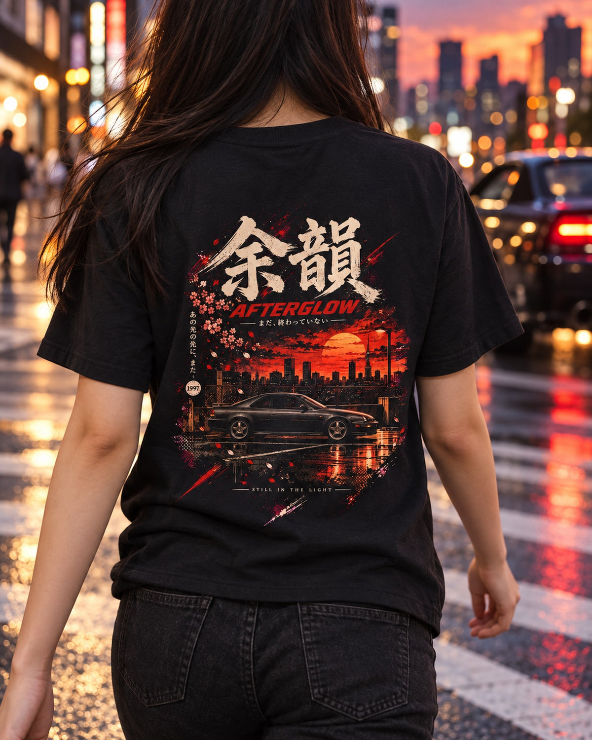 Honda Prelude BB Afterglow Shirt, Hoodie & More T-Shirt Black worn hero