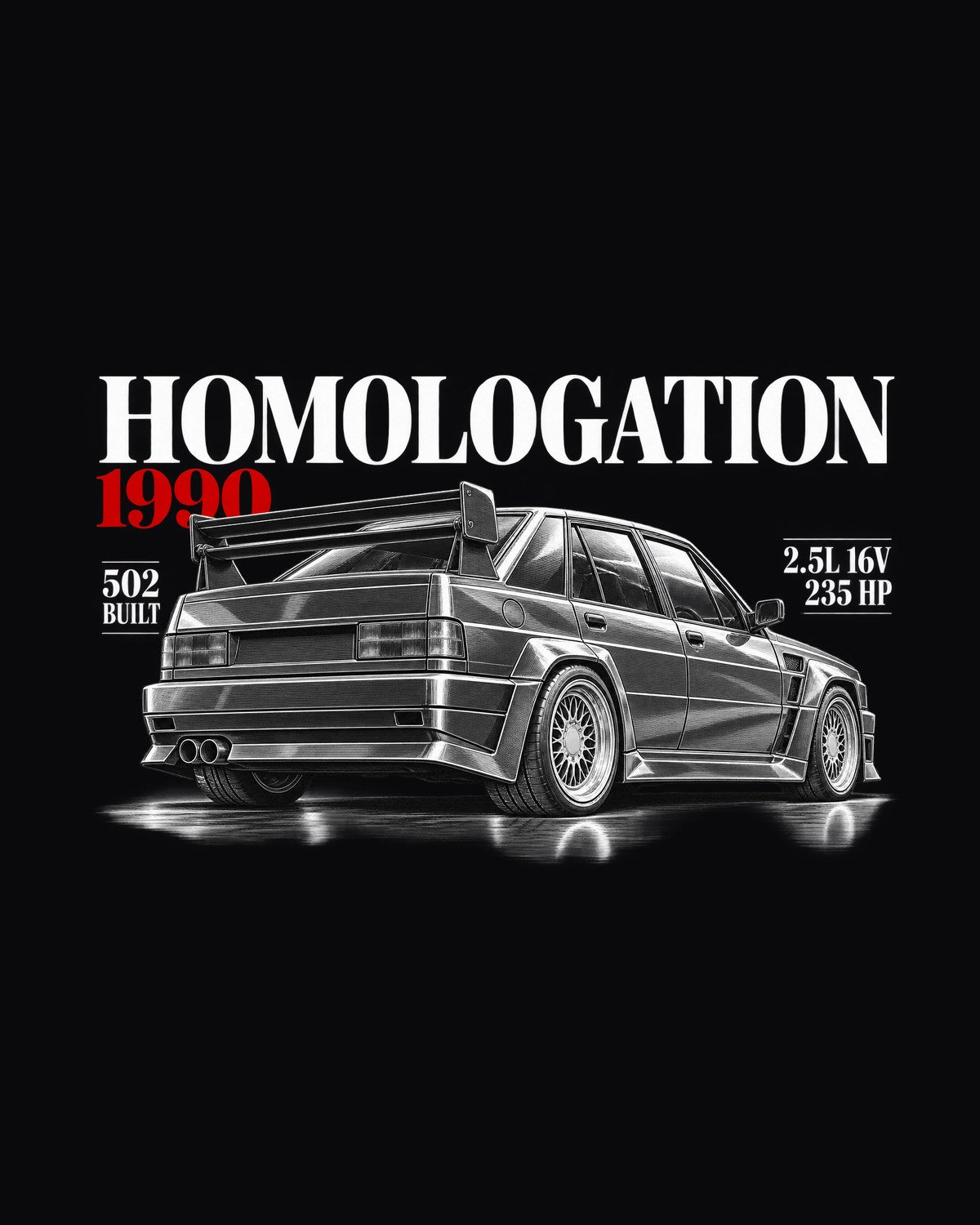 Mercedes 190E 2.5-16 Evolution II W201 Editorial Archive Shirt design only
