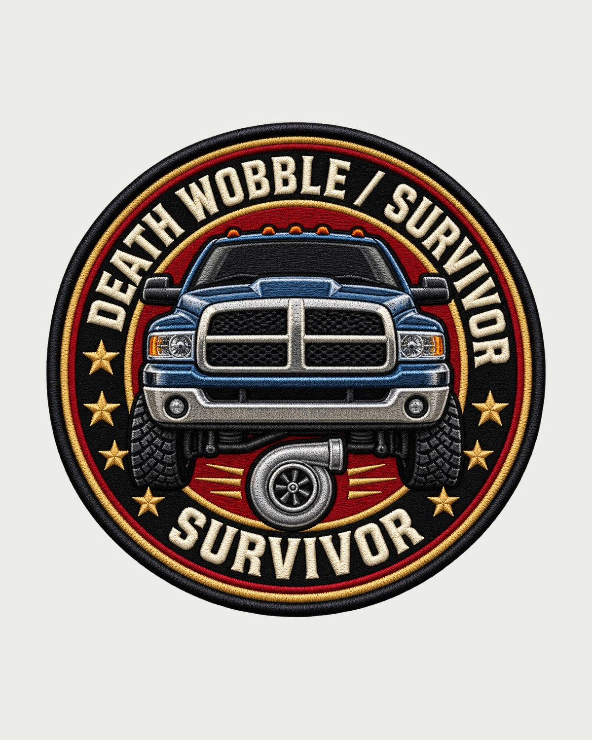 Death Wobble Survivor Shirt, 2003-2009 Dodge Ram 2500 Cummins design only