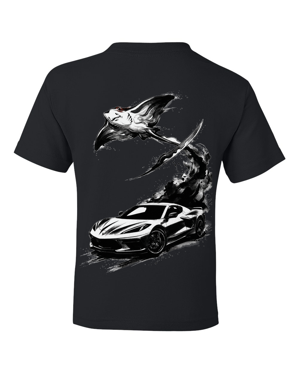 Stingray Blade Kids T-Shirt Black back