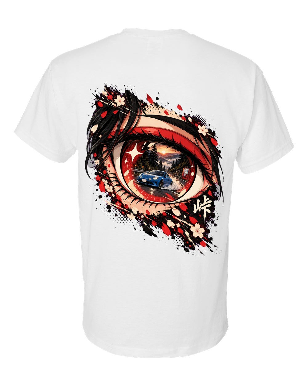 Alpine A110 Anime Girl T-Shirt White back