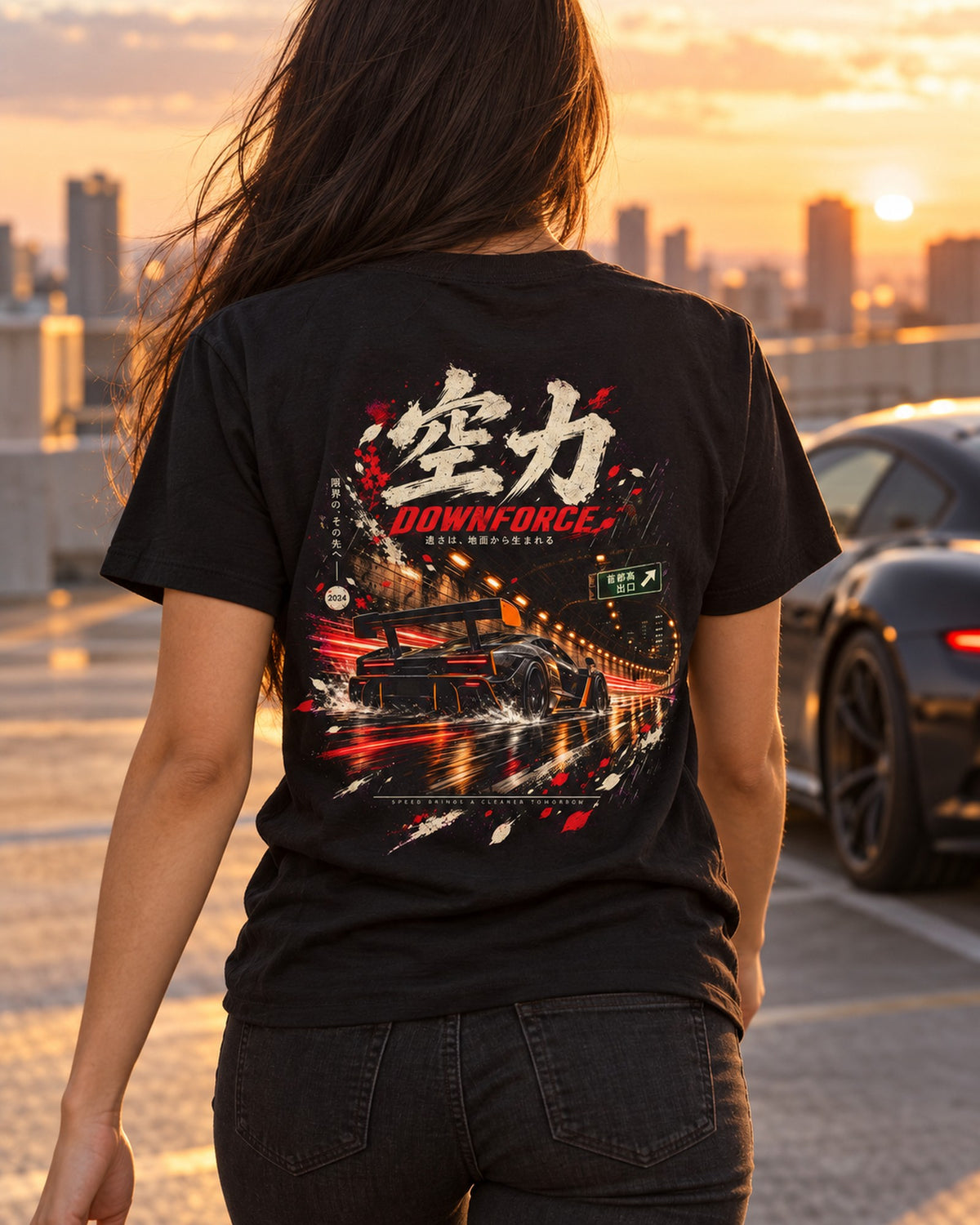 McLaren Senna Downforce Shirt, Hoodie & More T-Shirt Black worn hero