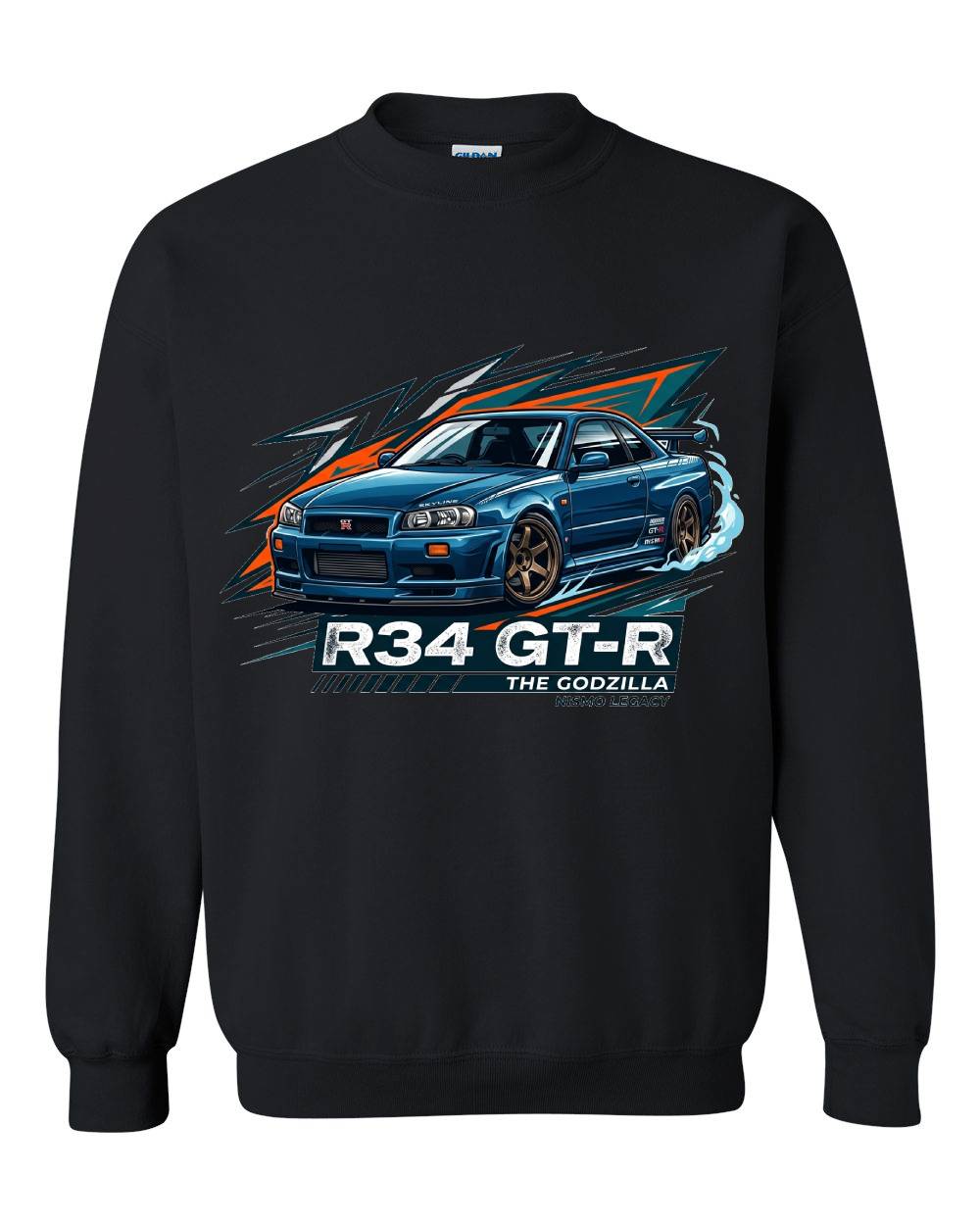 R34 GT-R Godzilla Crewneck Sweatshirt
