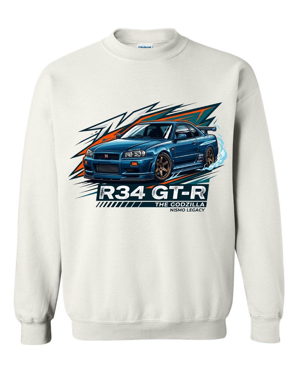 R34 GT-R Godzilla Crewneck Sweatshirt
