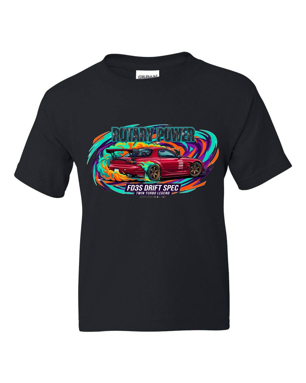 Rotary Power FD3S Drift Spec Kids T-Shirt