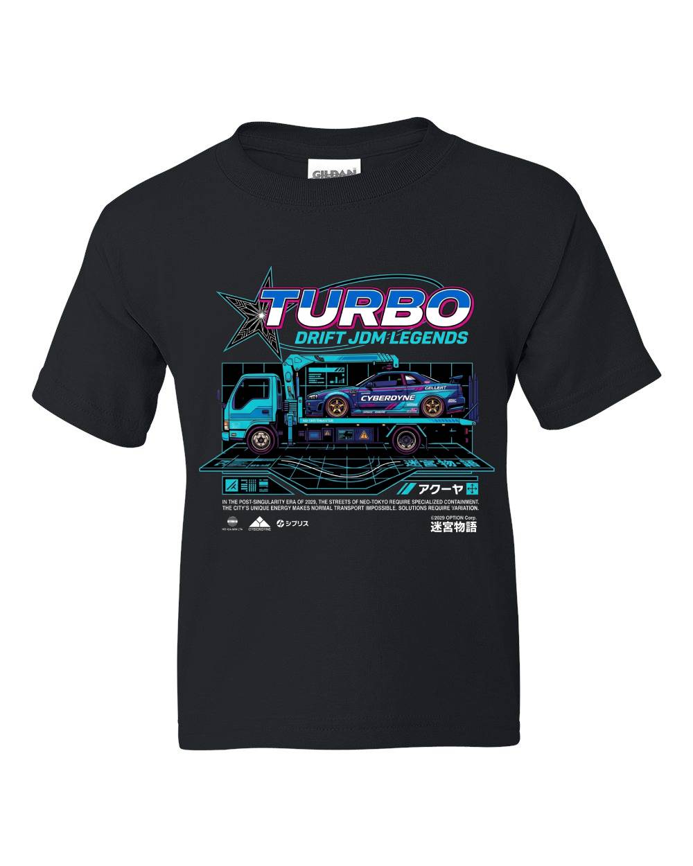 Turbo Drift JDM Legends Kids T-Shirt