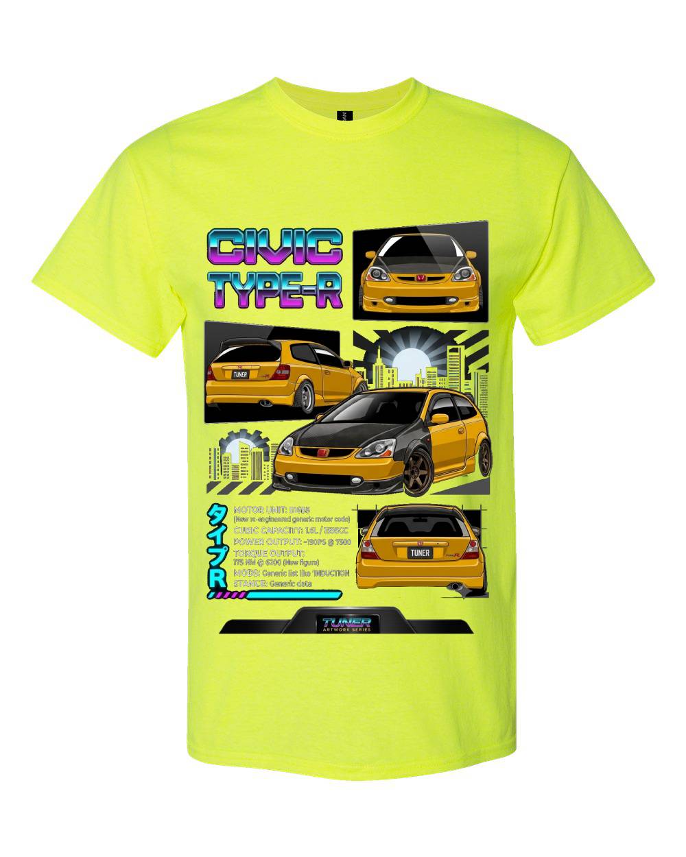Civic Type-R Tuner Black T-Shirt