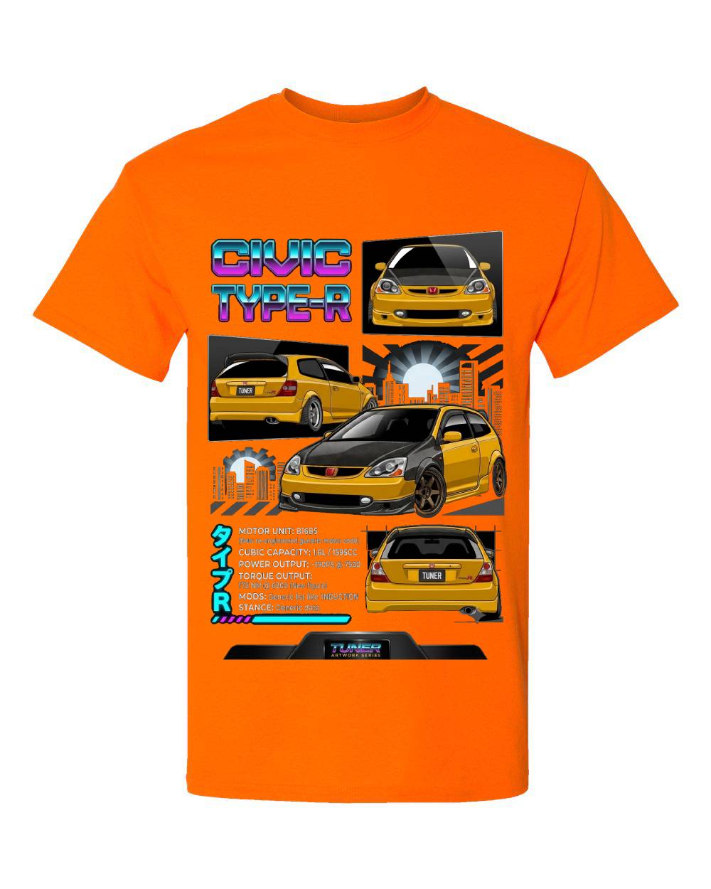 Civic Type-R Tuner Black T-Shirt