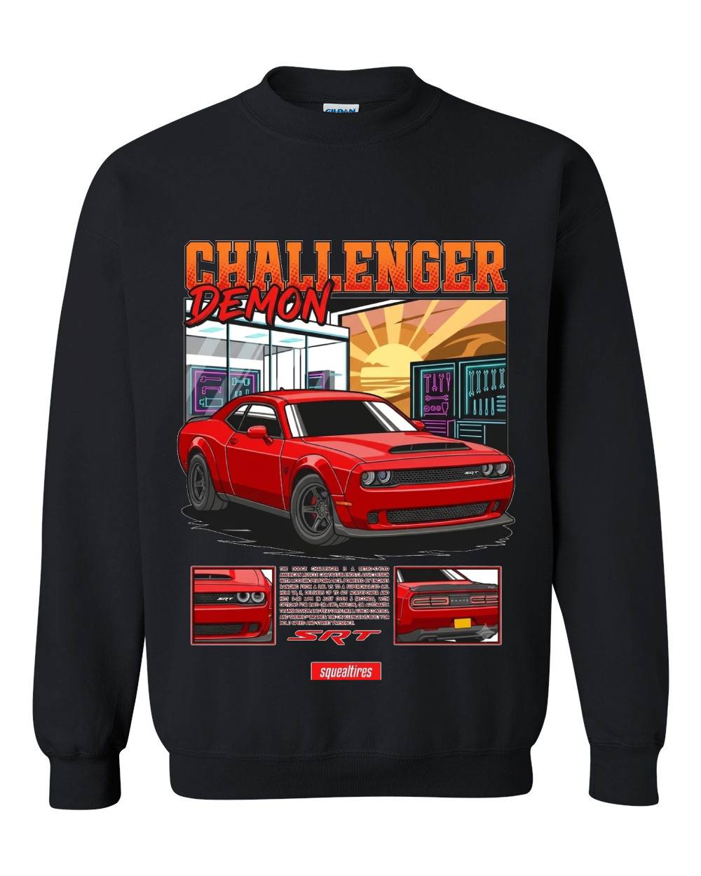 Challenger Demon Crewneck Sweatshirt