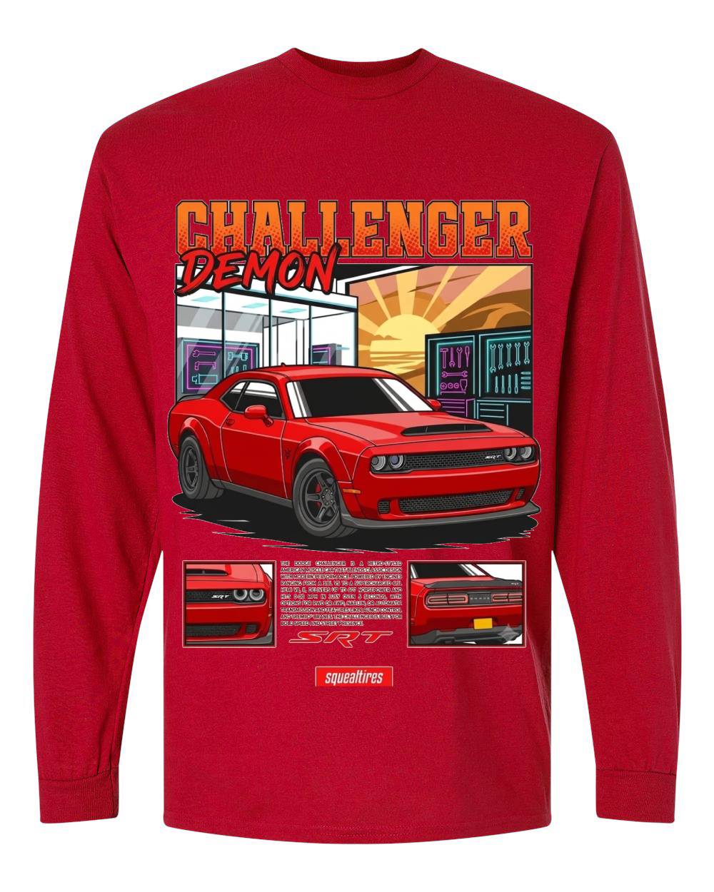 Challenger Demon Long Sleeve T-Shirt