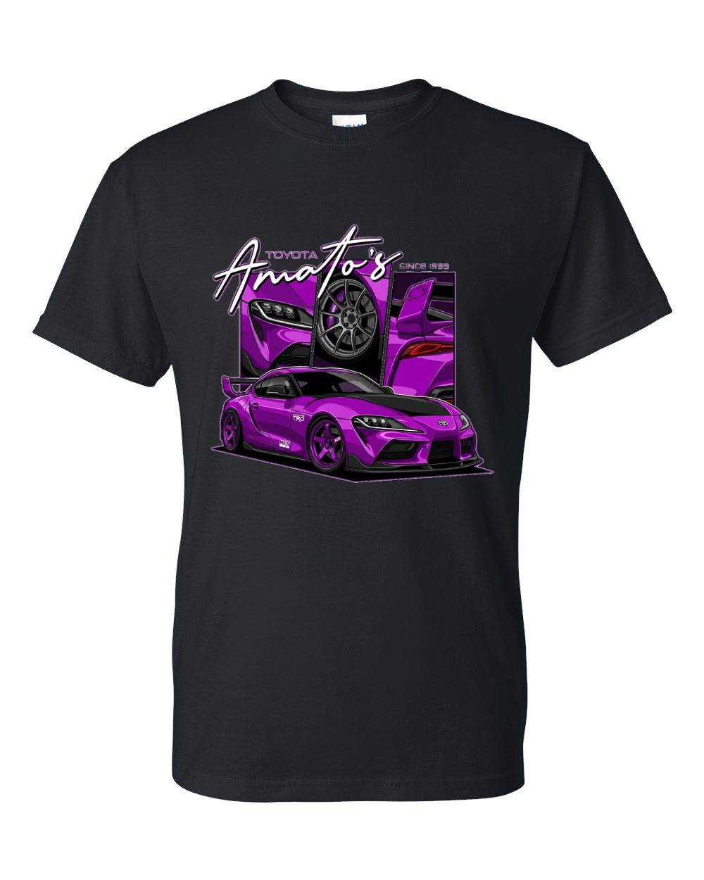 Amato's Toyota Supra Purple Streetwear T-Shirt