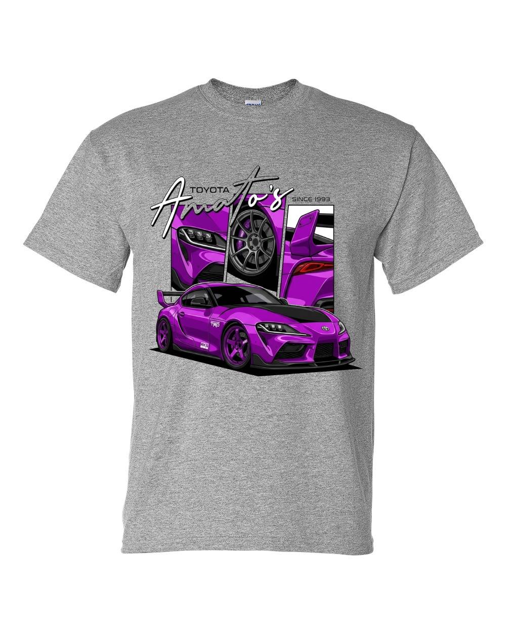 Amato's Toyota Supra Purple Streetwear T-Shirt