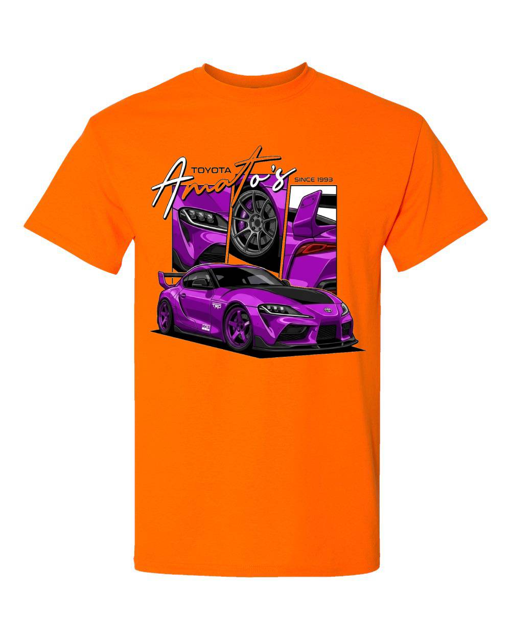 Amato's Toyota Supra Purple Streetwear T-Shirt